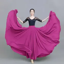 Women Assorted Gauze Skirt Large Swing Ballet Practice Clothes 720 Degree Chiffon Skirt Gypsy Long Skirts Dancer Wear