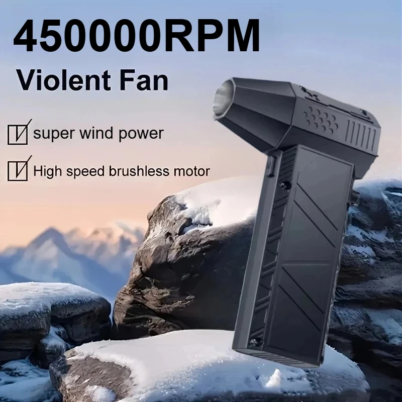

450000RPM X6 Brushless Violent Fan Air Blower Powerful dust Vacuum Cleaner Type-C Charging Strong Winds 53m/s for keyboard clean