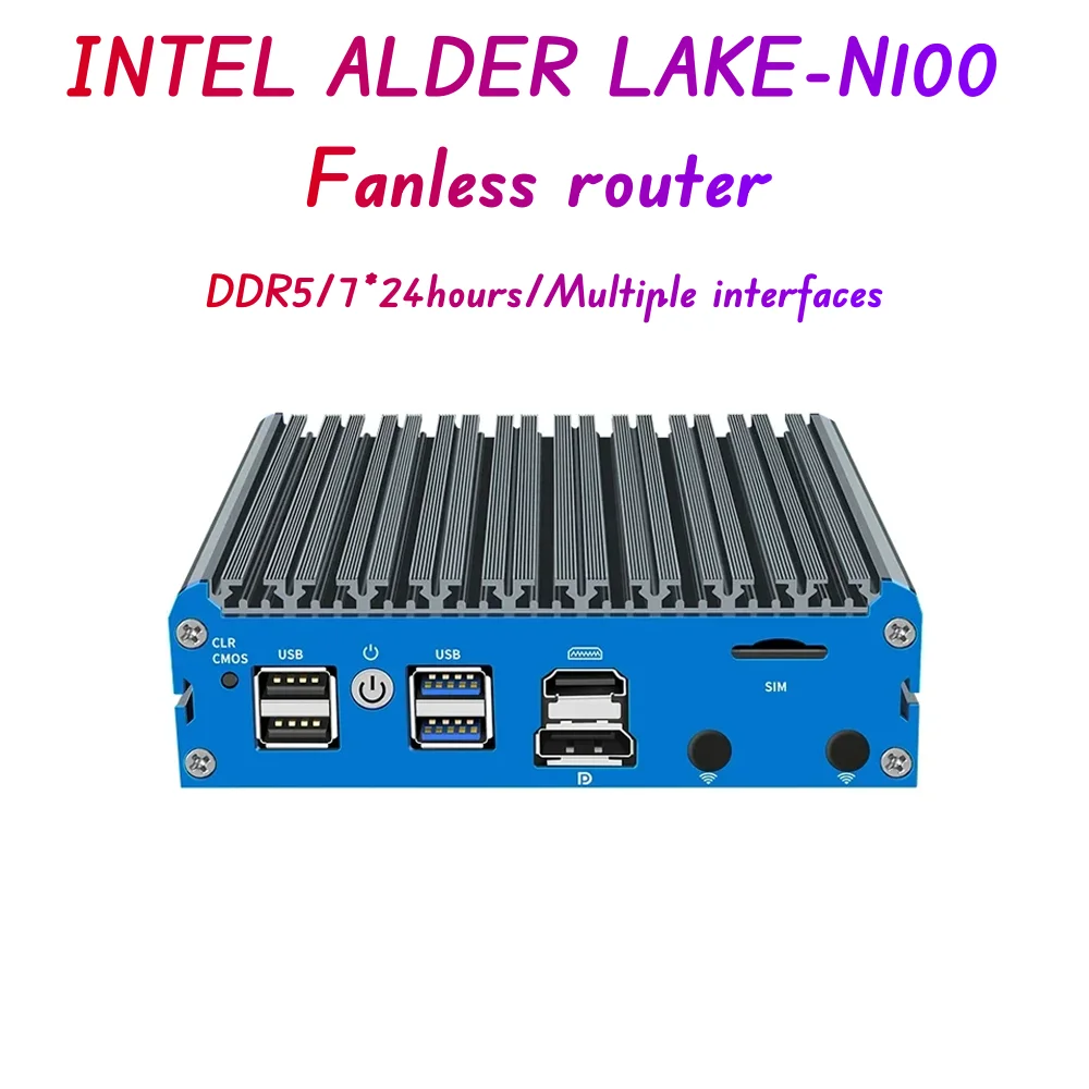 SZBOX G48S fanless n100 router INTEL Alder Lake-N100 Windows 11 DDR5 NVME SSD pfSense Router OPNsense Firewall Server