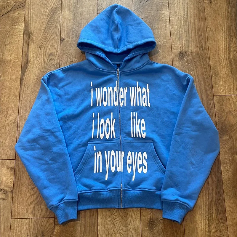 2026 Retro High Street hip pop - đánh giá và giá Street Fashion Zip Up Hoodie
