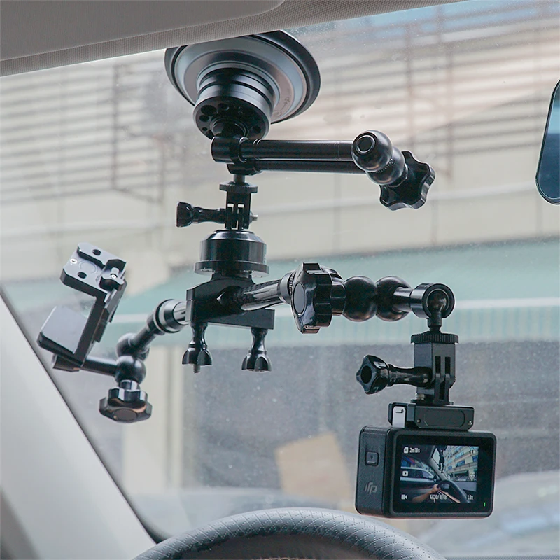 Extension Magic Arm Quick Release Tripod Adapter 1/4" Camera Mount for GoPro DJI OSMO Action Insta360 ACE Phone Holder Bracket