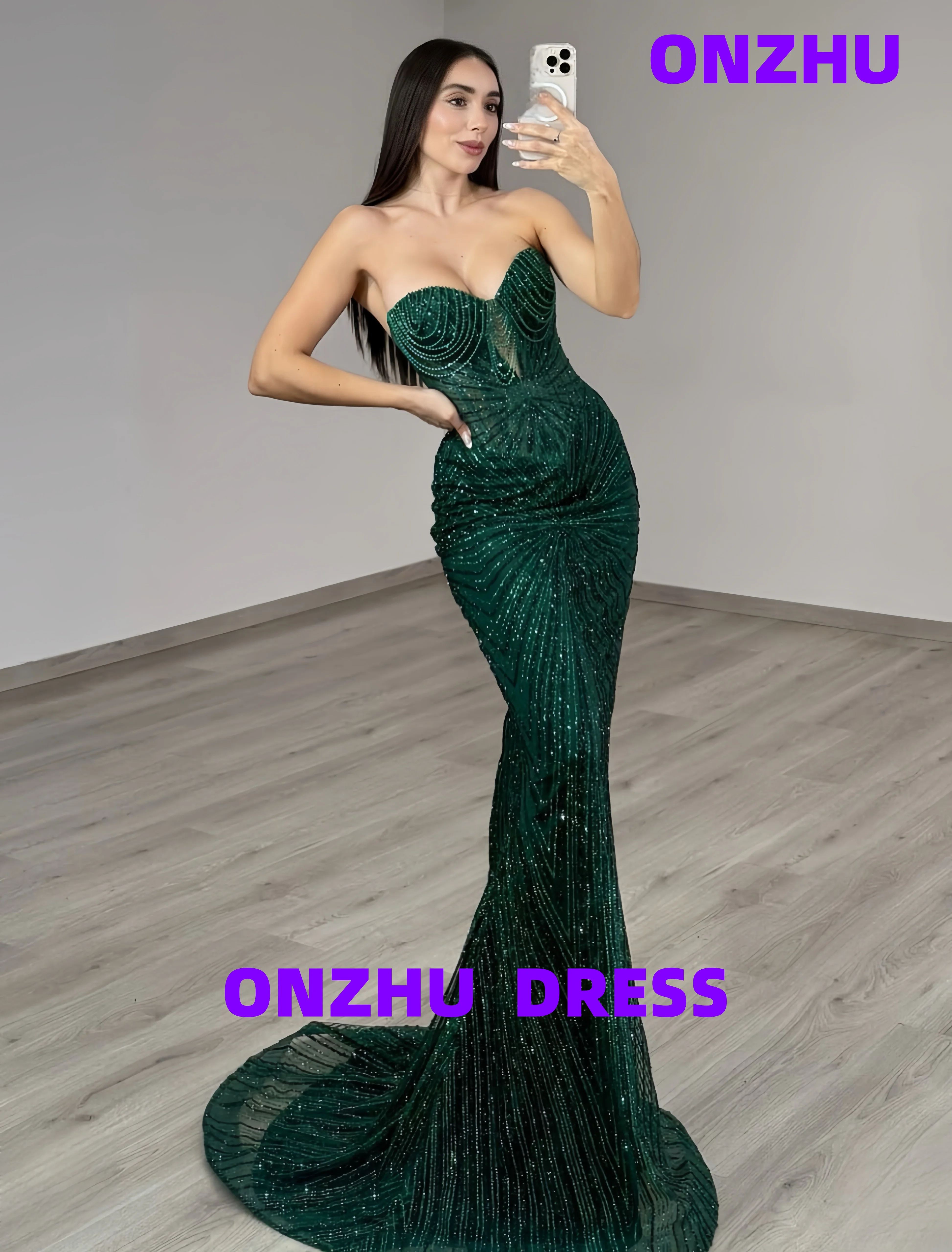 

Сексуальное роскошное вечернее платье без рукавов с милым воротником и русалкой по индивидуальному заказу, женское вечернее платье