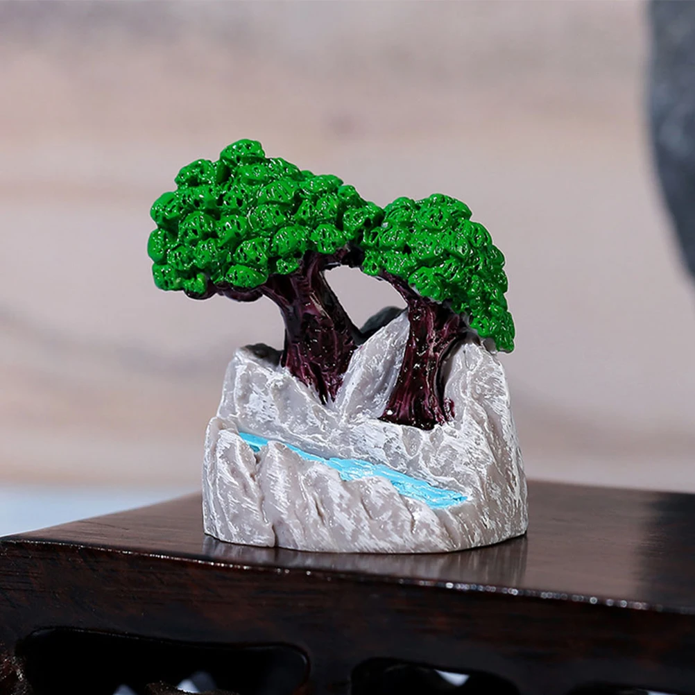 

5Pcs Micro Landscape Decoration Creative Miniature Rockery Waterfall DIY Home Desk Garden Ornament High Realism Mountain Scenery