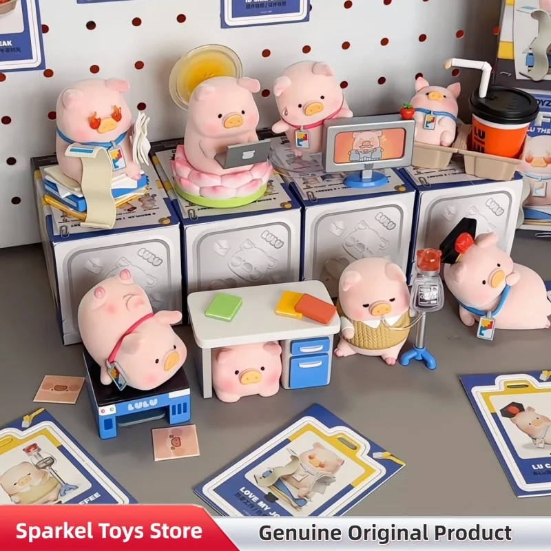 

Genuine Lulu The Pig Blind Box Office Series Figures Blind Box Trendy Collectible Desktop Ornament Model Toy For Adult Gift