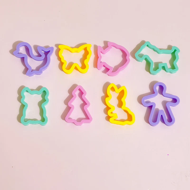 Moule à pâte à modeler 3D créatif, ensemble d'accessoires en argile à modeler, Kit d'outils pour pâte de jeu, couteau en plastique, jouets éducatifs pour enfants, bricolage