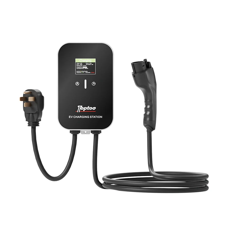 

European Standard Portable EV Charging Stations New Energy Post with 32A Output Current 7KW