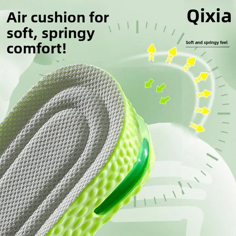 Elevating Shoe Inserts Men's Sports Shoes Anti-slip Comfortable Shock-absorption Breathable Heightening Women Invisible Full-...