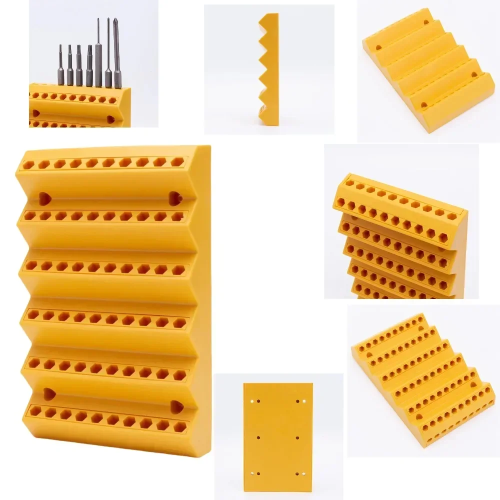 Imagem -04 - Caixa de Armazenamento de Fresa de 70 Espaços Braçadeira Sextavada de Torneira de Broca Rack de Colocação de Ferramenta Cnc Caixa de Acessórios de Chave de Fenda Hexagonal de de Polegada