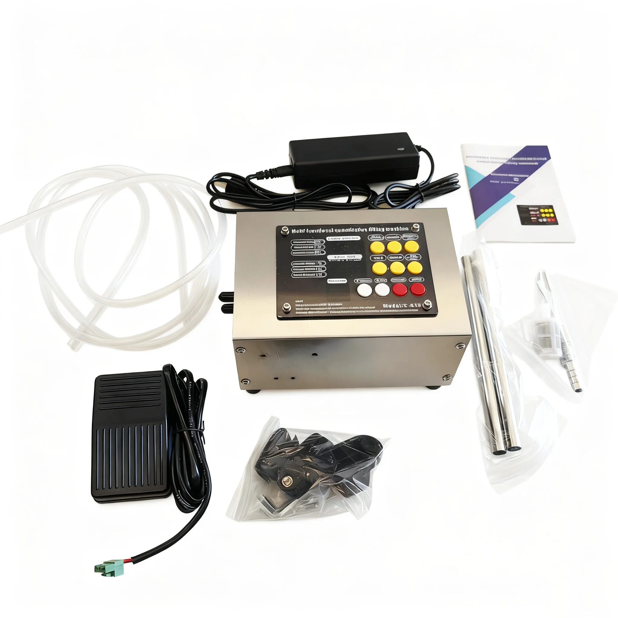 【Best】Auto Liquid Filling Machine Water Juice Filler With Foot Pedal Switch Single Head Can Add Conveyor Drink Milk Sauce Fillin