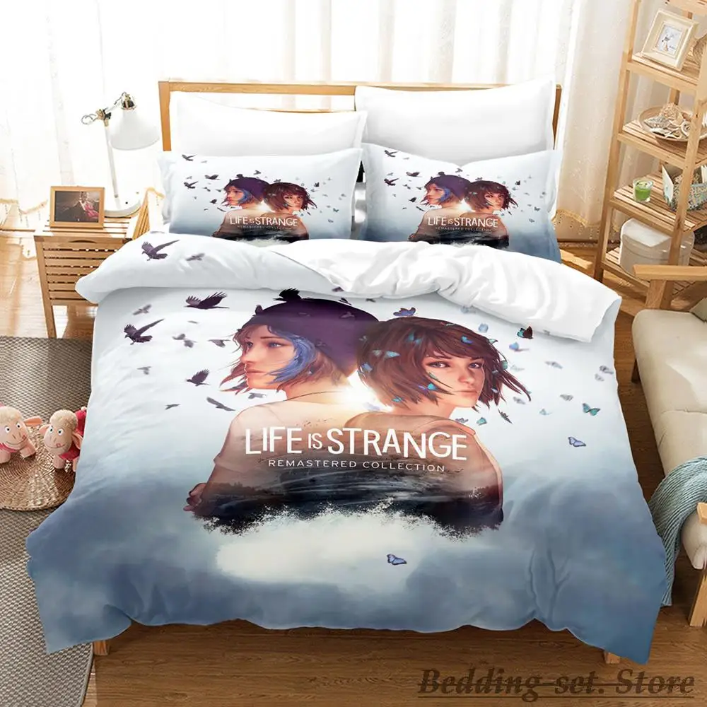 

2023 Life Is Strange True Colors Bedding Set Single Twin Full Queen King Size Bed Set Adult Kid Bedroom Duvetcover Sets Game