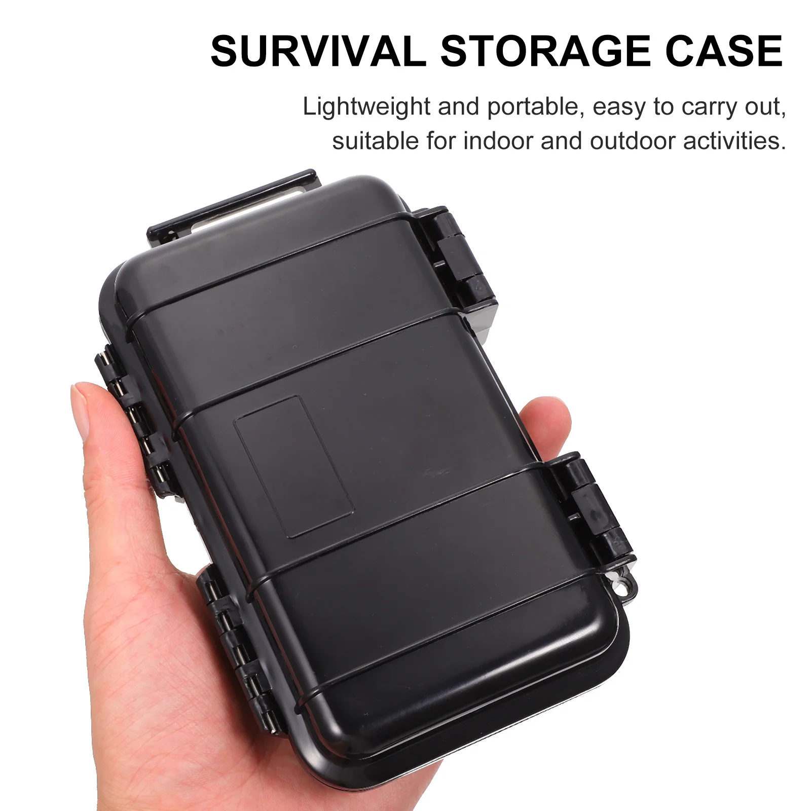 

Survival Storage Case Waterproof Sealed Box Shockproof Pressure Resistant Container Portable Lightweight Outdoor ABS Material