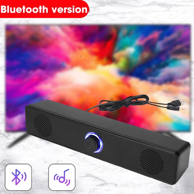 COOMAER Bluetooth 4D głośnik Surround kina domowego nagłośnienie komputerowy Soundbar dla TV Subwoofer przewodowy silny bas Stereo