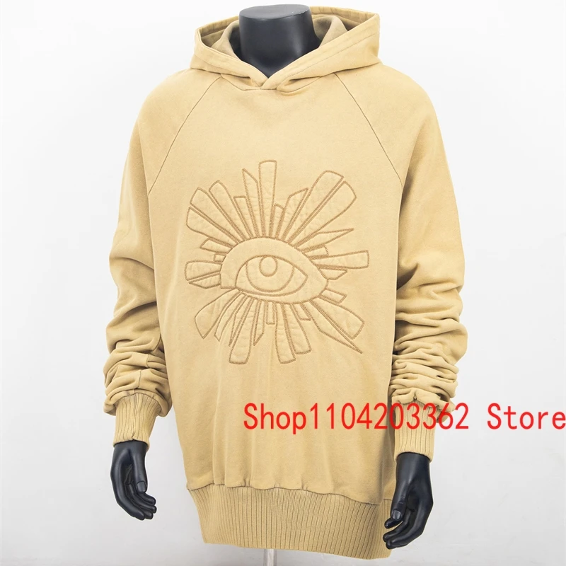 High Street Men Women Trends House of Errors Hoodie Pullover Autumn Winter New Embroidery Logo Pattern Sweatshirt Washed Hoody