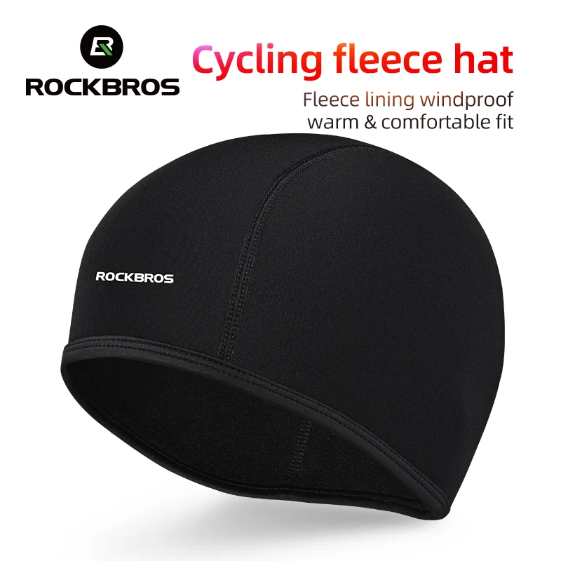 ROCKBROS Zimowe czapki rowerowe z polaru Czapka sportowa na zewnątrz Mężczyźni Zimowa ciepła czapka na głowę Wiatroodporna narciarstwo Kolarstwo Czapka rowerowa Mężczyźni Czapki