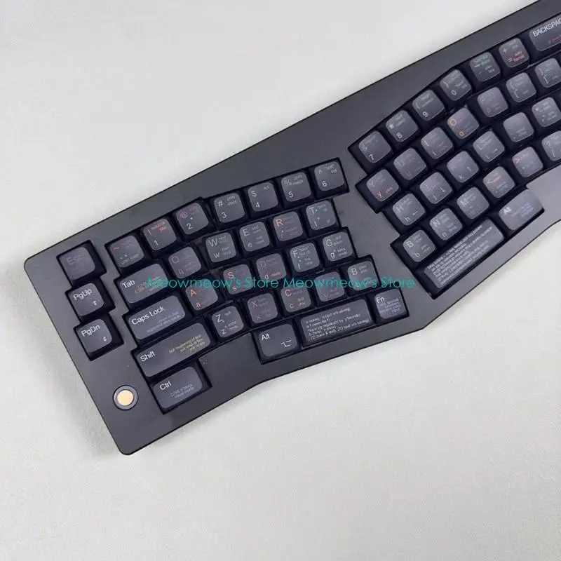 XDAプロファイルを使用したW91AブラックPBTキーキャップセットメカニカルキーボードプログラマー用の熱吸u化