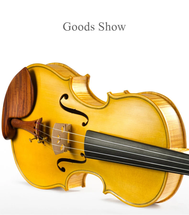 brand new Christina V06W handmade Violin 4/4 Stradivarius Italian yellow professional level Violin with case Accessory Bow Box