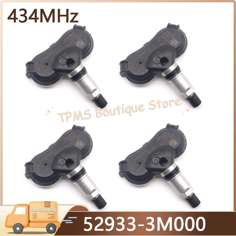 

4pcs 434MHz 52933-3M000 Tyre Pressure Monitoring System TPMS Sensor For Hyundai Genesis ix35 Kia Sportage