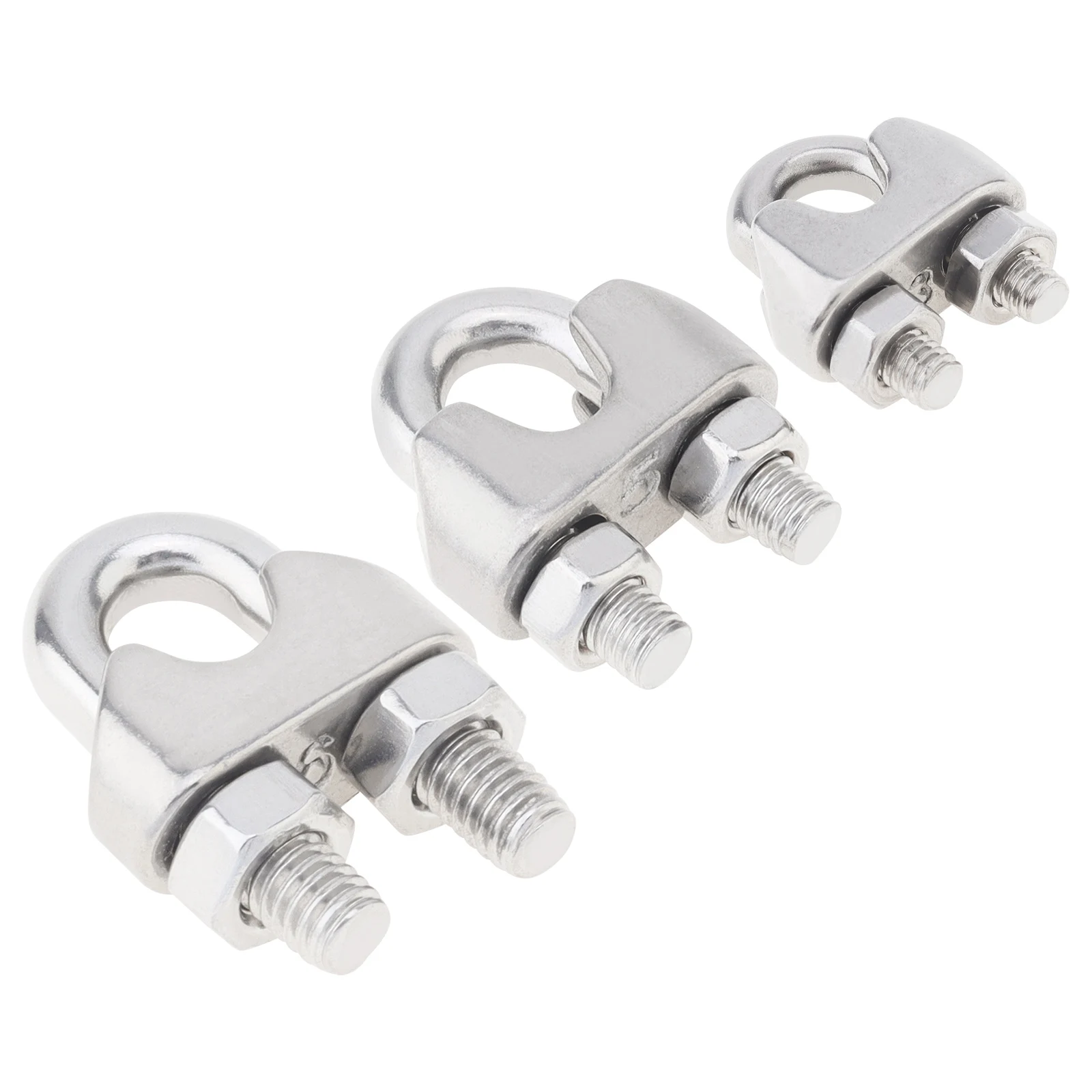 

1 Piece M3 M5 M6 Cable Clamps U Type Bolt Saddle Fastener 304 Stainless Steel Cable Wire Clips Rope Sleeve