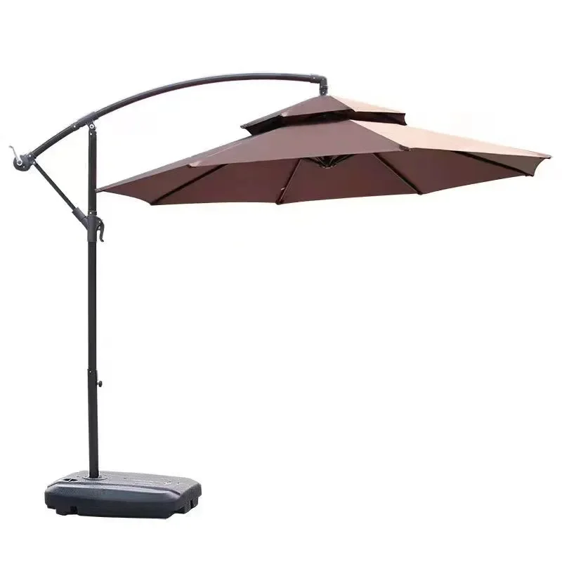 

Hardcore double-top banana umbrella, outdoor stall parasol, courtyard leisure
