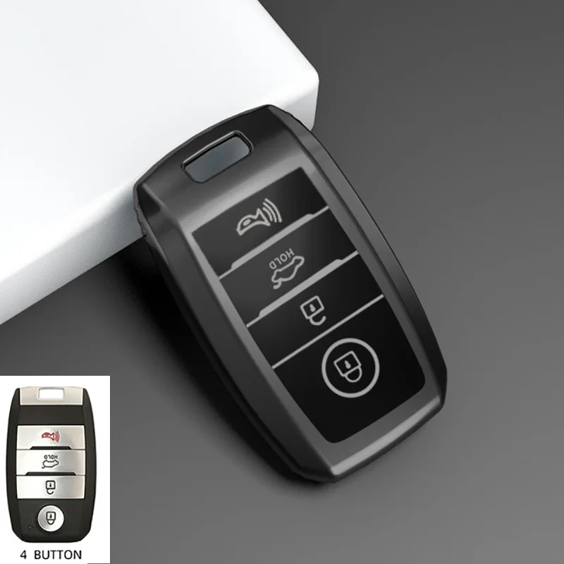 3/4 Buttons TPU Shell For KIA Rio Rio5 Sportage Ceed Cerato K3 KX3 K4 K5 Sorento Optima Picanto Car Remote Smart Key Case Cover