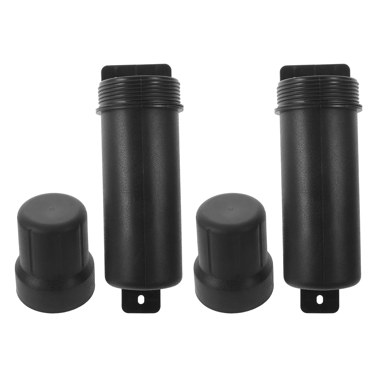 2Pcs Motorcycle Tool Tube Heavy Duty Plastic Waterproof Seal Cap Motorcycle Storage Canister for Tools Documents Gloves Repair