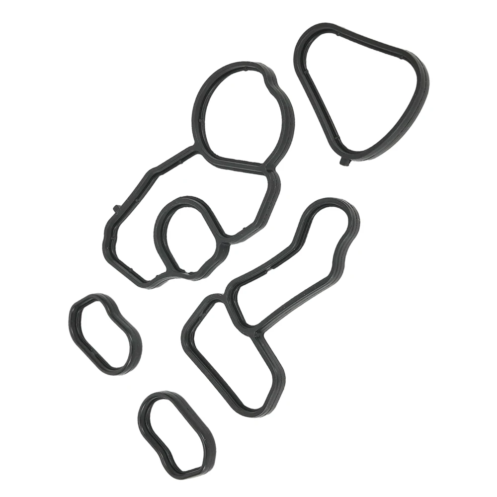 

5 шт., комплект прокладок корпуса масляного радиатора, подходит для BMW F20 F21 F30 F31 F35 F80 11428643758 11427625484