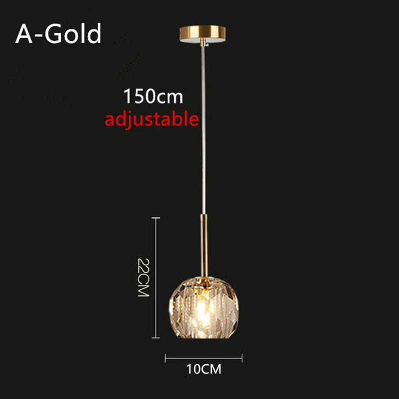 LED Nordic Modern Small Chandelier G9 AC90-260V Bedroom Bedside Chandelier Dining Room Living Room Bar Creative Crystal Light