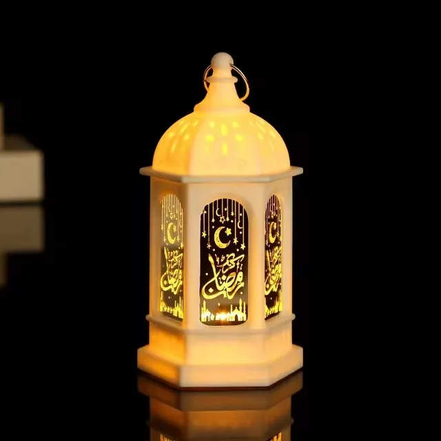 Muslim Ramadan Decor Lantern Ornament EID Mubarak LED Festival Night Light Eid Al Adha Gift Gurbang Ramadan Decoration for Home