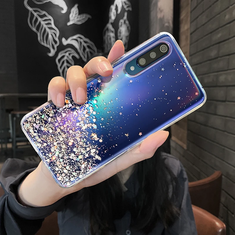 For Redmi Note 8 Pro Glitter Sequins Case For Xiaomi Mi 10 A3 A2 8 9 Lite 9T CC9 Pro Redmi Note 8T 8A 7A note 9s 7 Pro F1 Cover