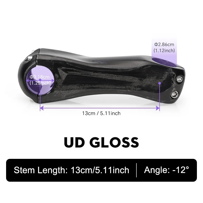 カーボン ステム 120mm 12度 TOSEEK カーボンステム12度 マウンテンバイクステム 31.8mm 自転車