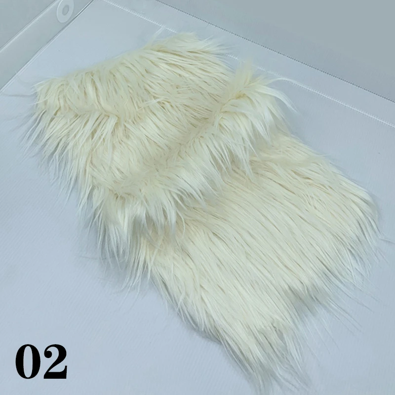 Long Faux Fur Fabric for Patchwork Sewing Material Doll Toy Beard Hair Making Fabric Handmade DIY Apparel Sewing Supplies