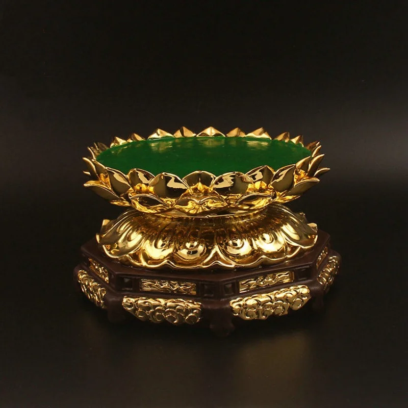 Lotus pedestal Diamond platform Buddha statue base raised Buddha hall handicraft decoration Offering Buddha statue base