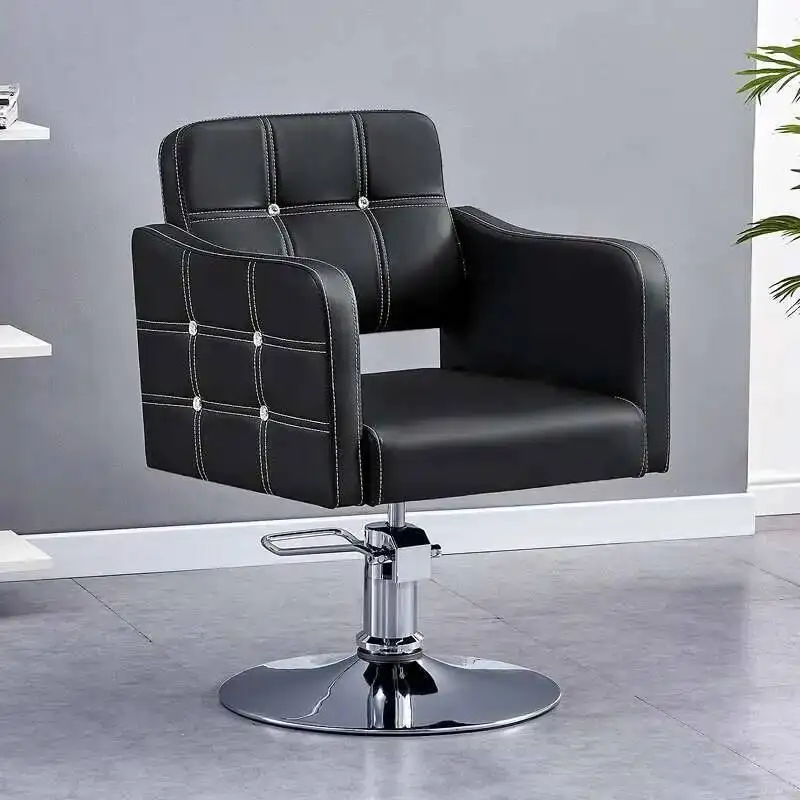 Silla de Barbero Giratoria de Lujo para Salón de Belleza, Silla de Barbero Ajustable Profesional para Cejas, Sedia Girevole, Muebles de Salón HY