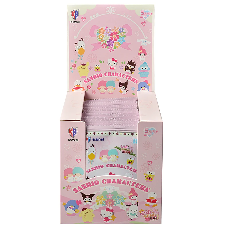 KABAO Original Sanrio Characters Heartthrob Wink Kuromi Hello Kitty My Melody Shining Collectible Card Toys