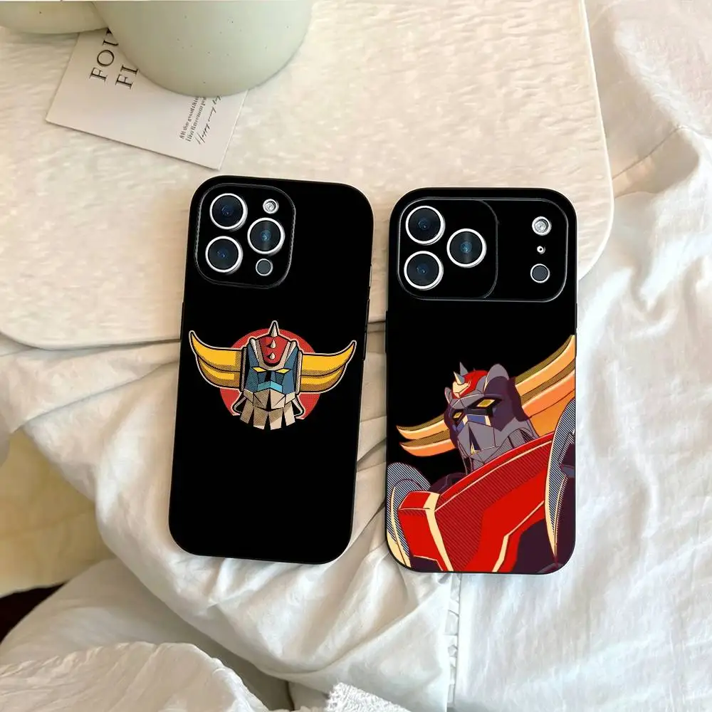 

UFO Robot Grendizer Phone Case For iPhone 17, 16,15,14,13,12,11 Plus,Pro Max, Others Soft Black Cover