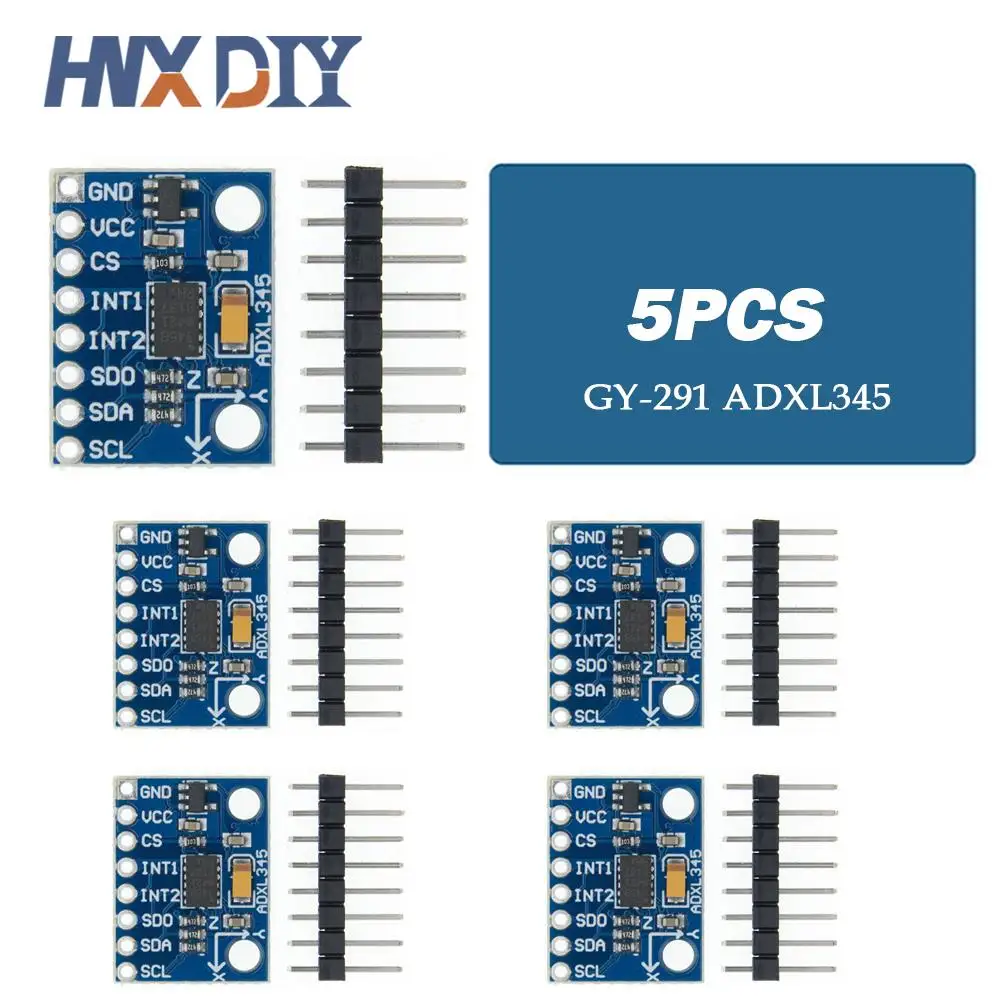 1-10PCS GY-291 ADXL345 digital three-axis acceleration of gravity tilt module IIC/SPI transmission In stock