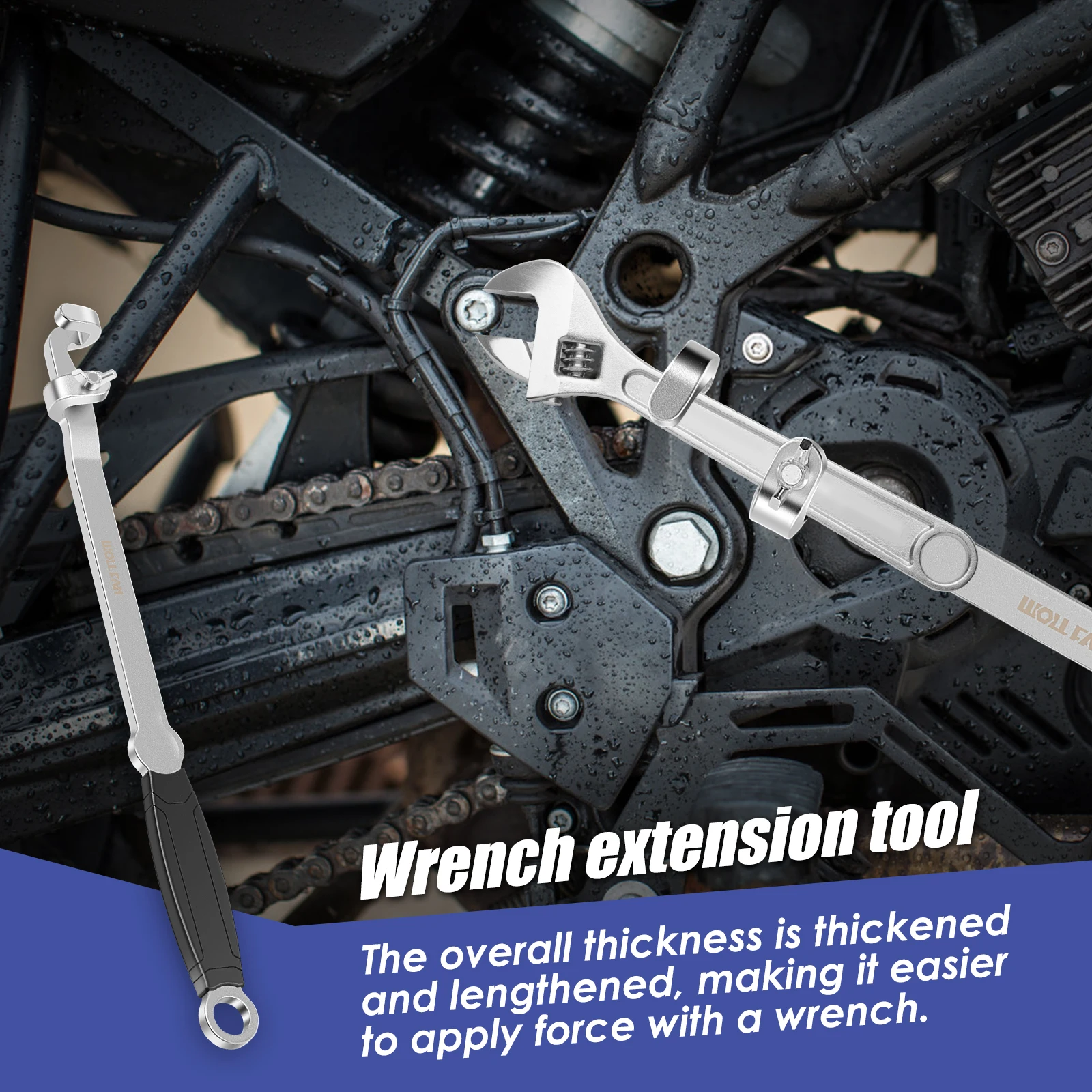 Wrench Extender Tool Bar 15 Inches Long Wrench Extension Bar Universal Wrench Extender Labor Saving Pry Bar Wrench Extension Fit