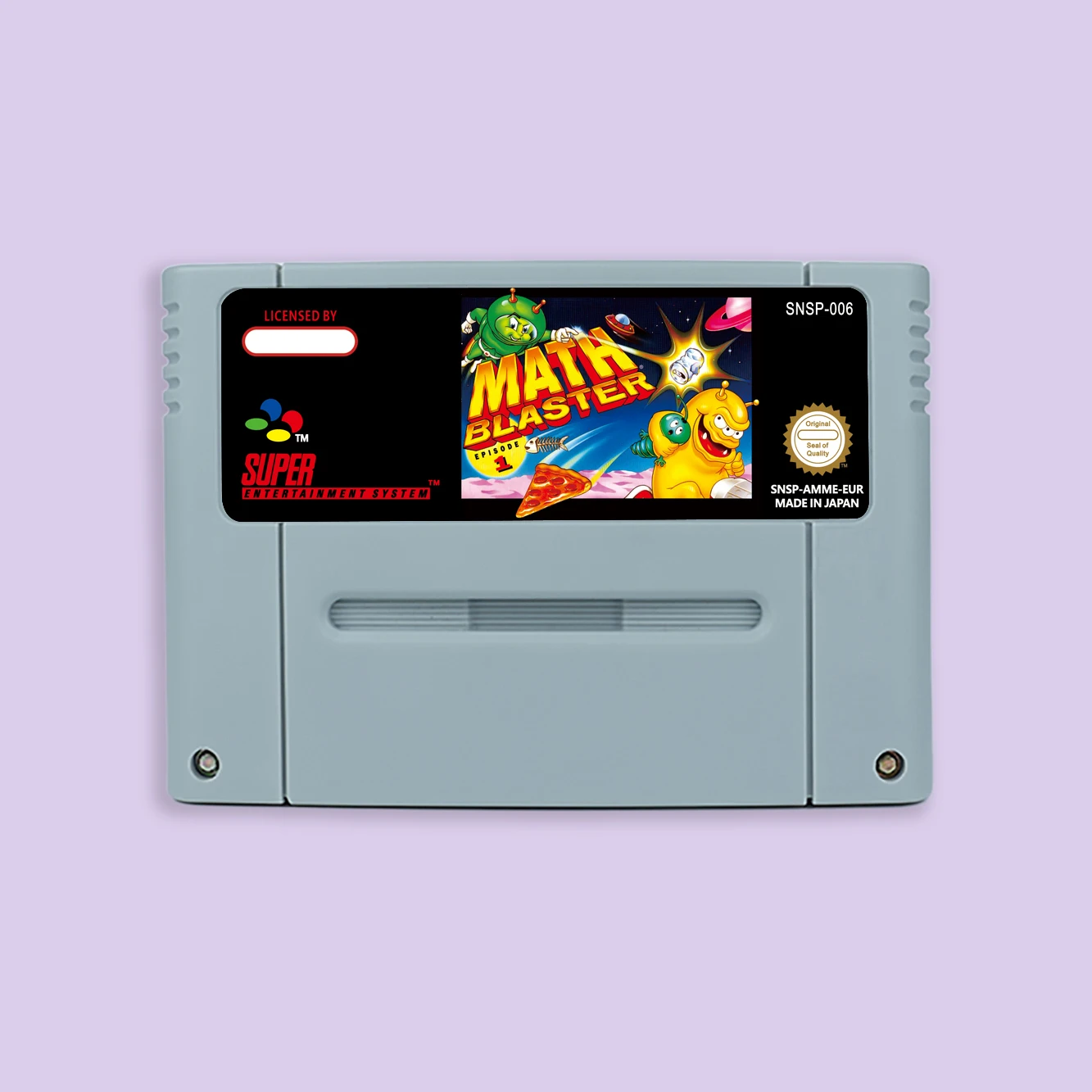 Math Blaster - Episode 1  Action game for SNES 16 bit Single Card USA NTSC EUR PAL Video Game Consoles Cartridge