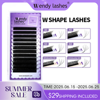 Wendy Lashes W Shape Bloom 3D/4D/5D/6D/8D Premade Volume YY Shape Fake Eyelashes Makeup Supplies High Quality Natural Cílios YY