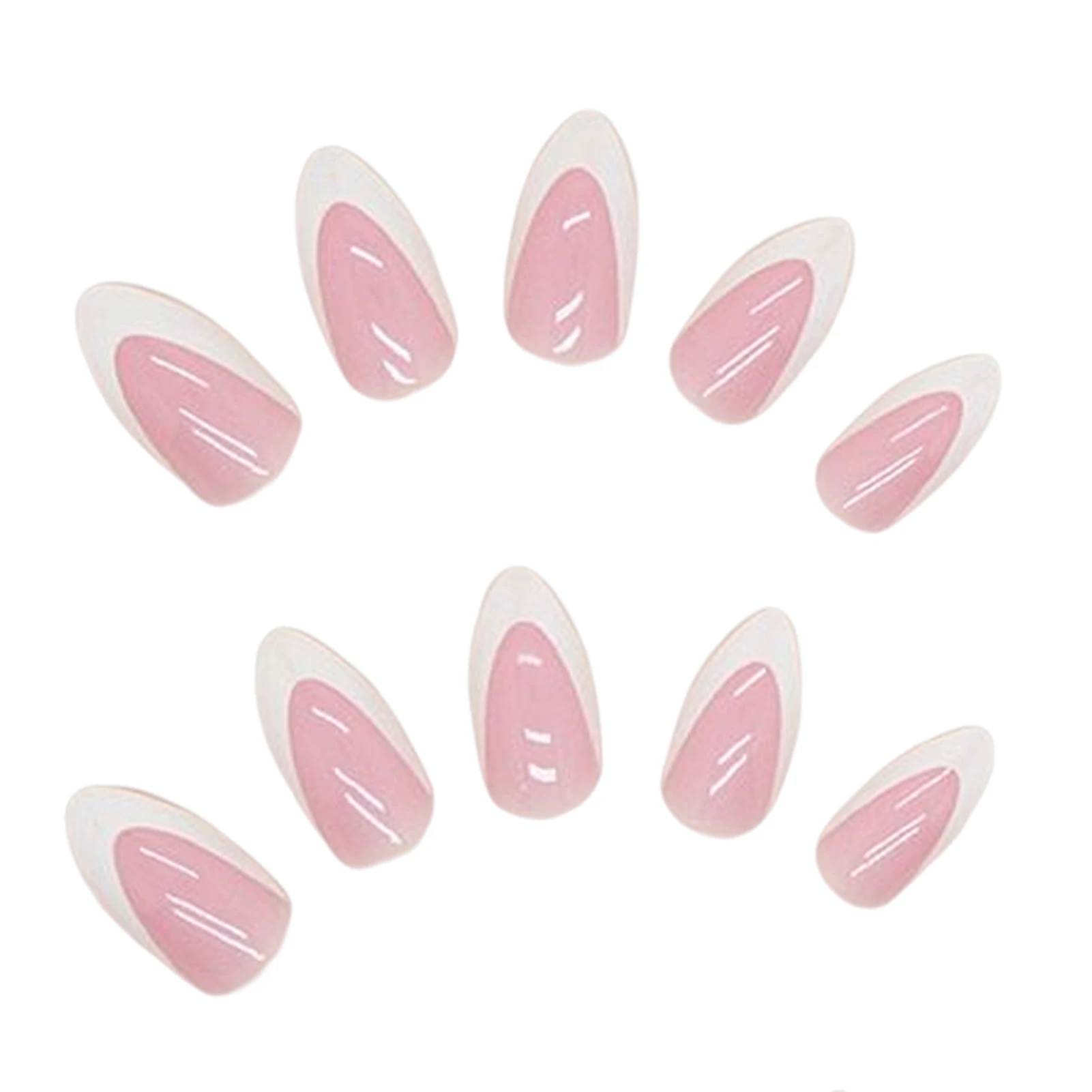 Solid Color Pink False Nails Durable & Never Splitting Fake Nails for Pleasant DIY Nail Experience