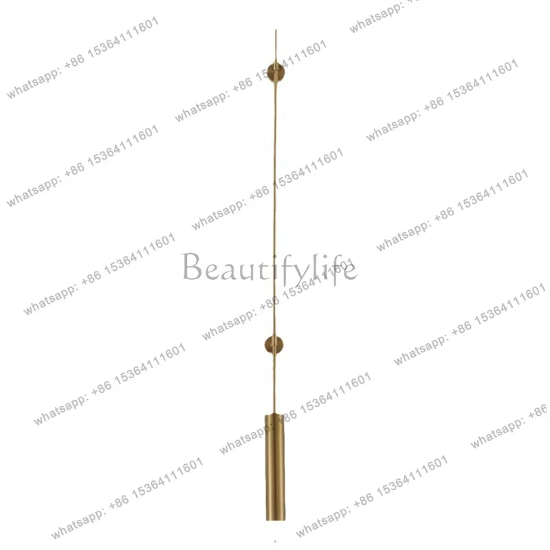 Cross-border light luxury long pole corridor aisle background wall long tube luminous object
