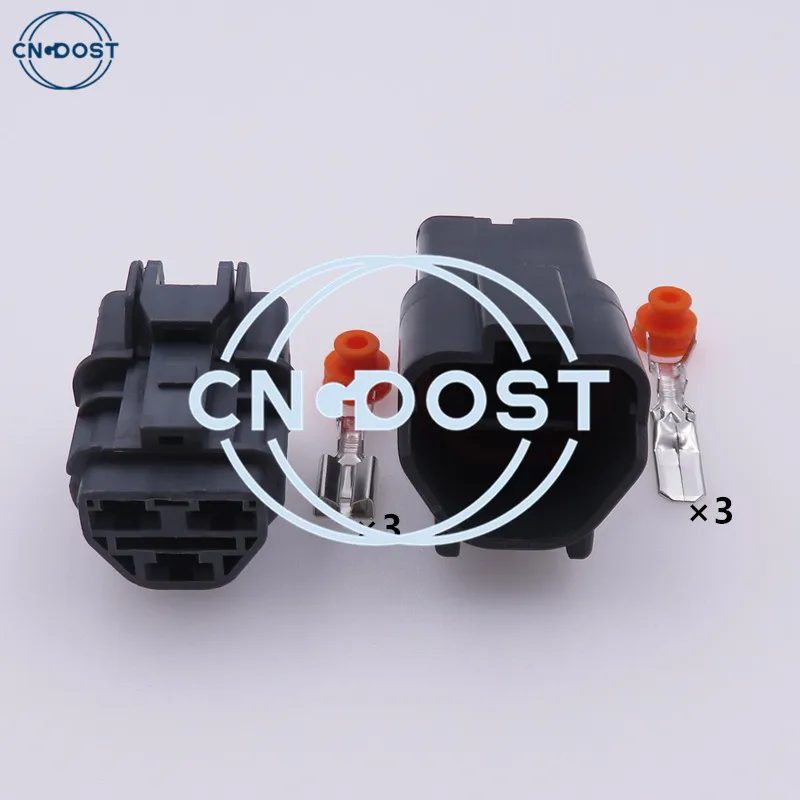 1 Set 3 Hole Waterproof Auto Electrical Throttle Motor Sensor Connector Socket AC Assembly 7123-6234-40 7222-6234-40