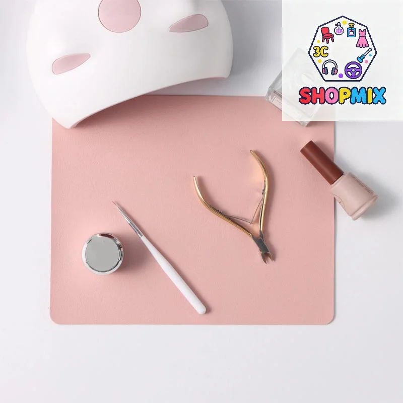 

Складной настольный коврик для дизайна ногтей, искусственная кожа, студийный настольный коврик, подушка для подлокотника для ногтей, водонепроницаемая подставка для рук, легко чистящийся маникюрный коврик