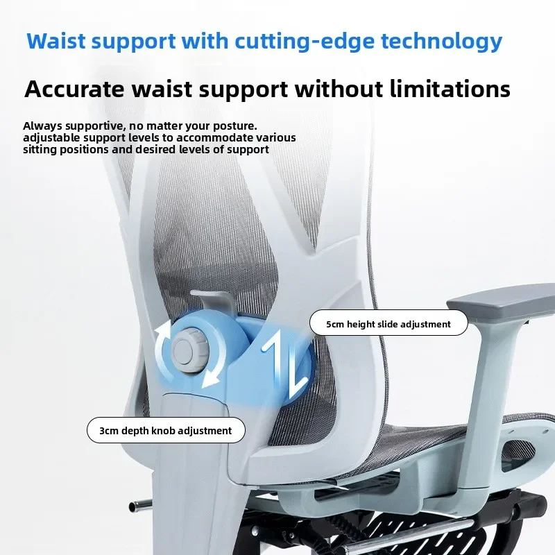 Ergonomic office chair Comfortable lazy reclining dormitory mesh computer chairsturdy and durable sturdy and durable view 6