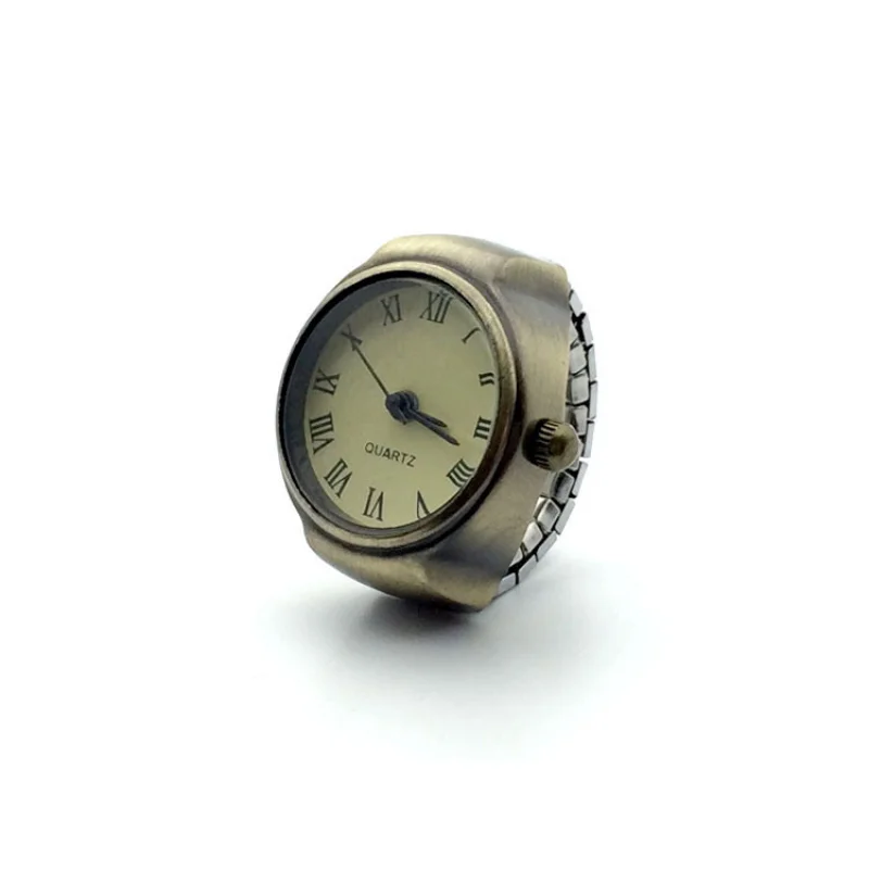 E-Commerce ขายร้อนสไตล์เกาหลีส่วนบุคคล Retro แหวนนาฬิกาผู้ชายและผู้หญิงนักเรียนแฟชั่นแหวนนาฬิกาแหวนคู่วัด