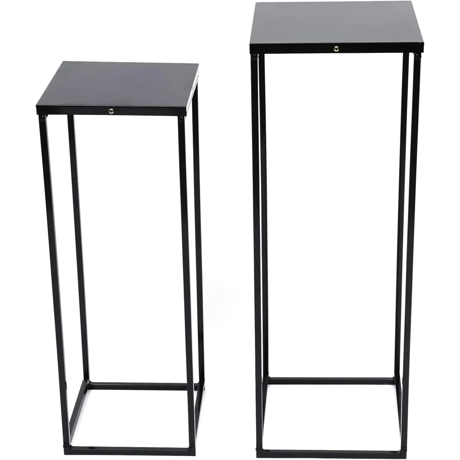 

Metal Wedding Flower Stand Geometric Centerpieces Vase for Tabletop Flower Arrangement, Wedding and Event Reception Tables Decoration (2Pcs, Black)
