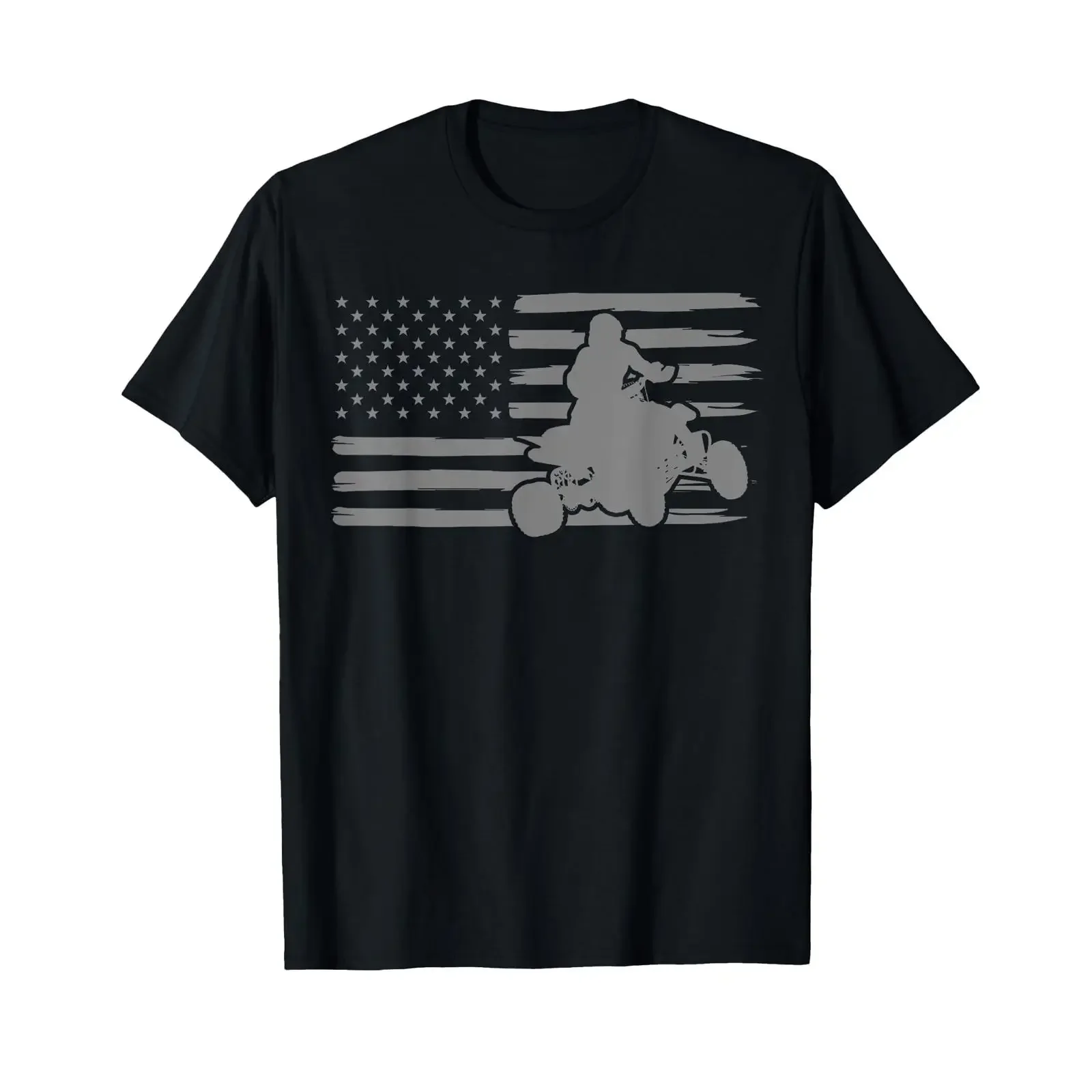 Quad Bike ATV Offroading American Flag T Shirt vintage Washed fashion Slightly Versatile Stylish Breathable designer clothes