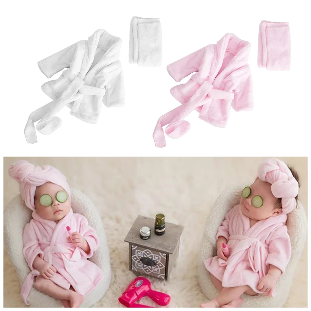 Newborn Photography Props Baby Costume Clothes Baby Photo Shoot Accessories Bathrobes Wrap New Born Baby Girl Boy Photo Props