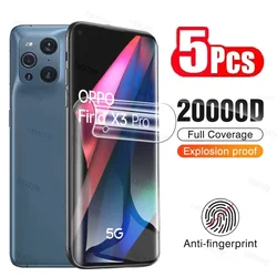 5Pcs Hydrogel Film For OPPO A1 A58 A78 A96 A97 Reno 7A 9A 4G 5G Find X5 Lite Screen Protector