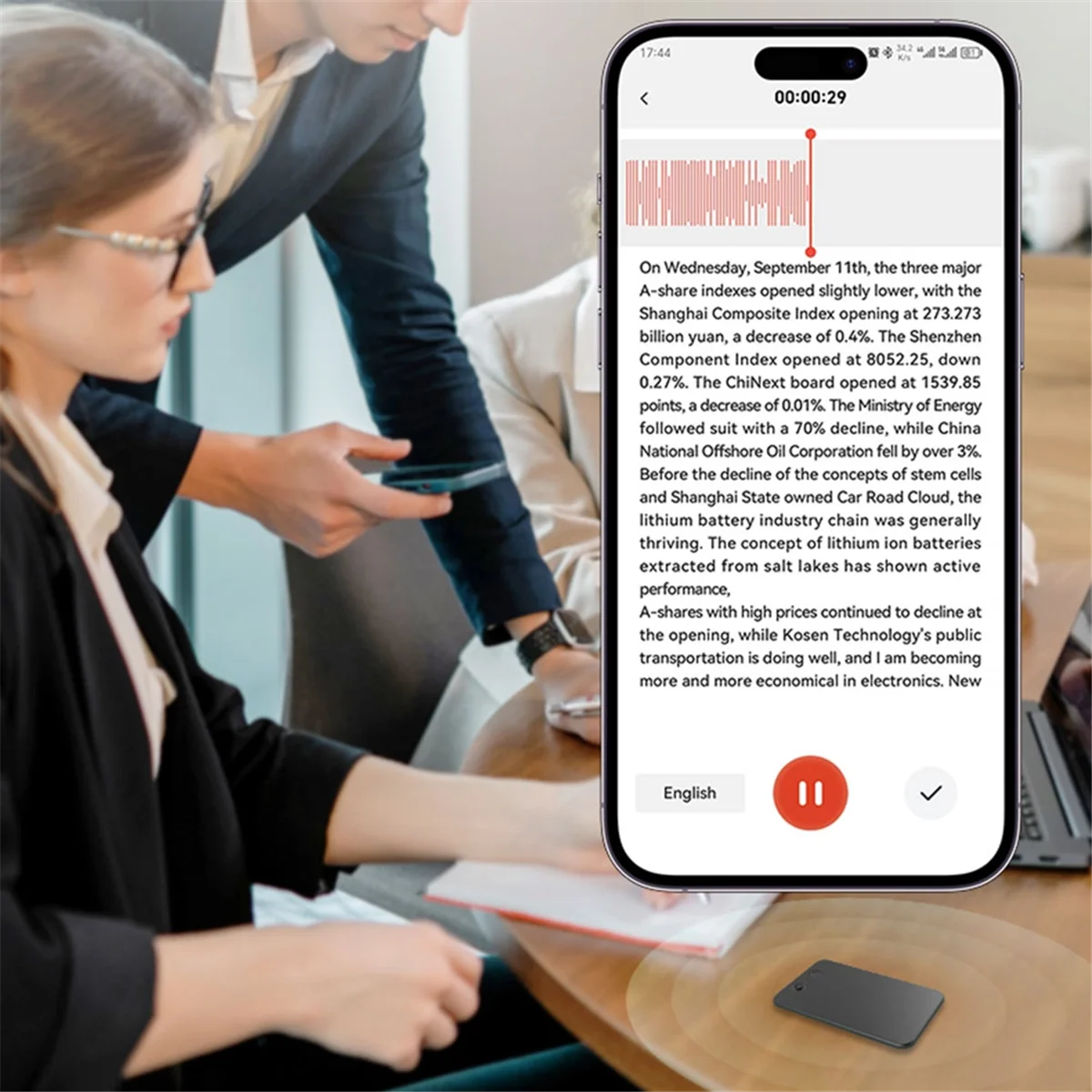 QA88X AI ChatGPT-4o Registratore vocale intelligente Registratore vocale alimentato da 32 GB AI Riduzione del rumore Dittafono audio Registratore audio